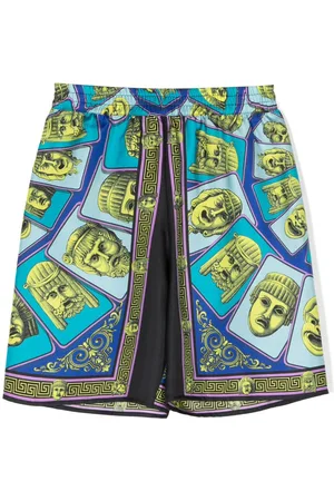VERSACE Shorts con stampa Le Maschere