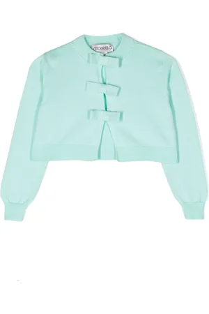 Simonetta Cardigan crop con fiocco