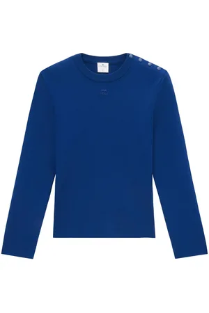 Courrèges Maglione con applicazione logo