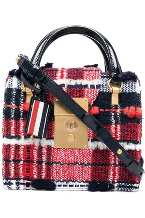 Thom Browne Borsa tote Mrs. Thom a quadri mini
