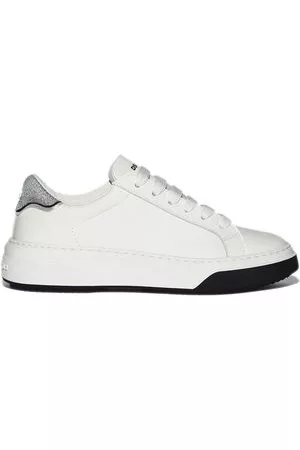 Dsquared2 Donna Sneakers - Sneakers con logo - M1616 BIANCO+ARGENTO