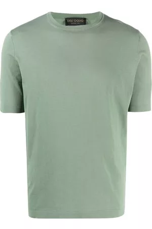 DELL'OGLIO Uomo T-shirt - T-shirt a girocollo - Verde