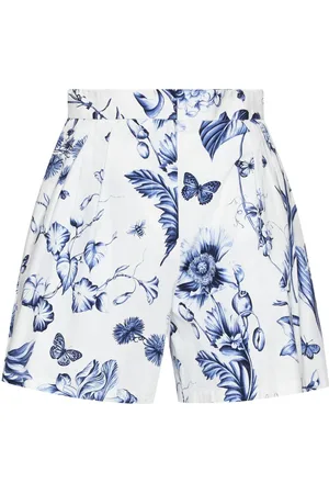 Oscar de la Renta Shorts a fiori