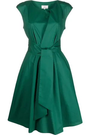 Woolrich Abito midi con nodo alla vita