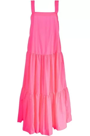 MIRA MIKATI Donna Vestiti a balze lunghi - Abito lungo con balze - Rosa