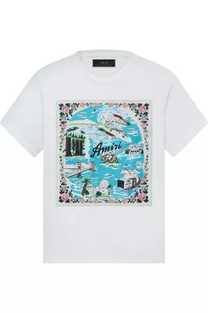 AMIRI Uomo T-shirt - T-shirt California con stampa - Bianco