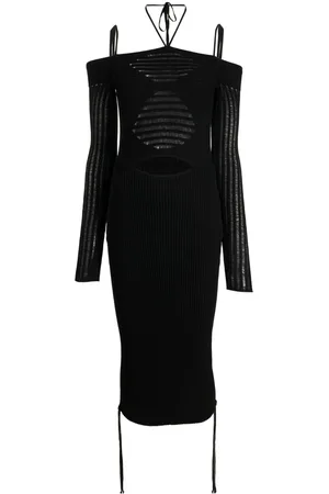 andre damo Abito midi con spalle scoperte