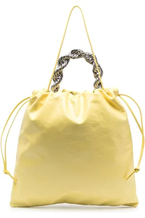 Jil Sander Borsa tote metallizzata con manici