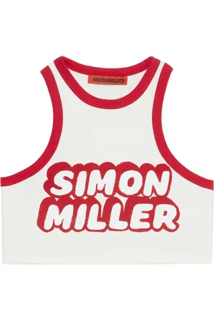 SIMON MILLER Canotta crop con stampa