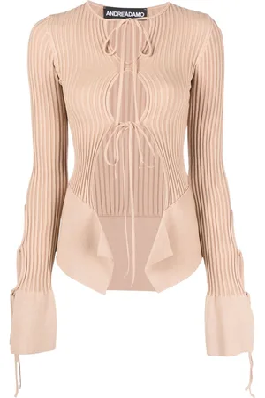 ANDREADAMO Top a coste con dettaglio cut-out