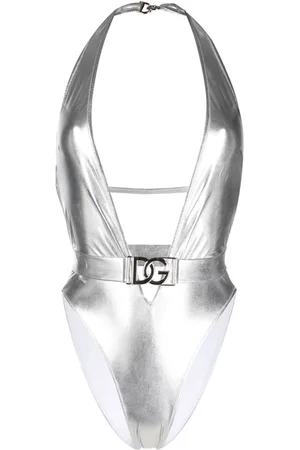 Dolce & Gabbana Costume intero con placca logo