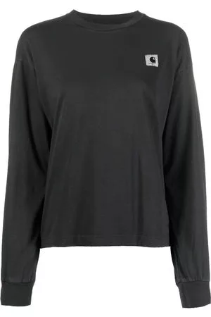 Carhartt Donna T-shirt a maniche lunghe - T-shirt a maniche lunghe con applicazione - Nero