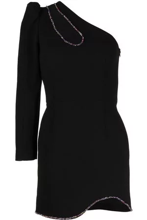 Rebecca Vallance Donna Vestiti sexy - Abito corto Victoria monospalla - Nero