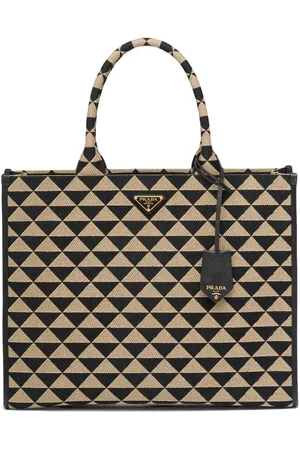 Prada Borsa tote Symbole grande con motivo jacquard