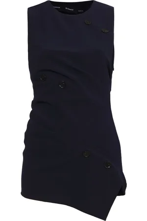Proenza Schouler Blusa smanicata con dettaglio attorcigliato