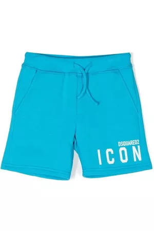 Dsquared2 Shorts sportivi Icon con stampa - Blu