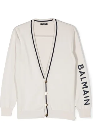 Balmain Cardigan con dettagli a righe