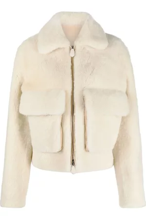 Lanvin Donna Piumini - Giacca con zip - Toni neutri