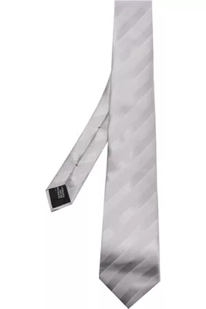 Lanvin Cravatta a righe - Grigio