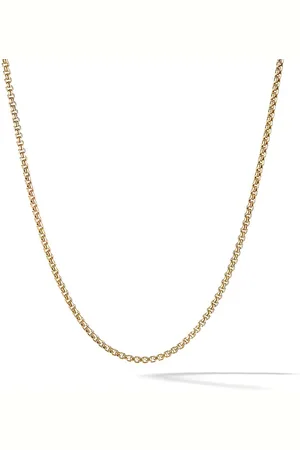 David Yurman Collana Box Chain Slider in giallo 18kt (1,7mm)