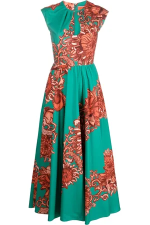 La DoubleJ Abito a fiori con dettaglio cut-out