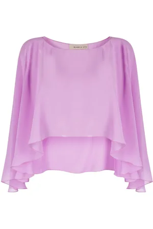 BLANCA Top corto con ruches