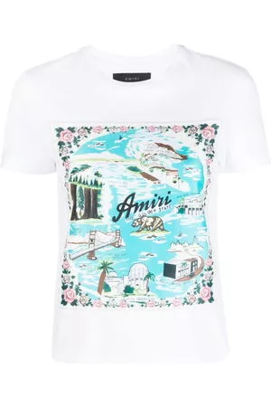 AMIRI Donna T-shirt - T-shirt con stampa grafica - Bianco