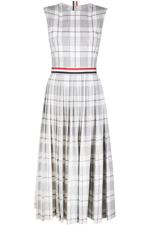 Thom Browne Abito plissettato a quadri