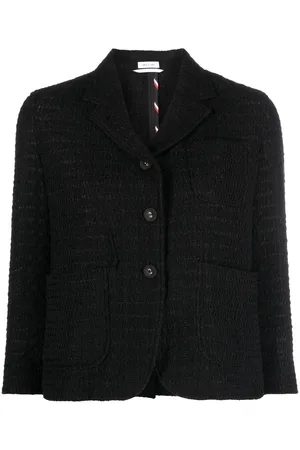 Thom Browne Giacca crop in tweed