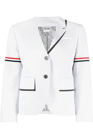 Thom Browne Blazer a righe con effetto trompe l