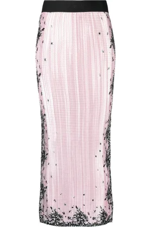 Msgm Gonna a matita con paillettes