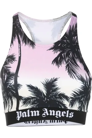 Palm Angels Top con stampa crop