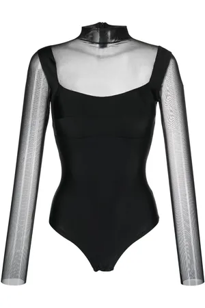 Atu Body Couture Body a maniche lunghe semi trasparente