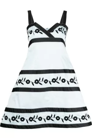 BATSHEVA Donna Vestiti stampati - Abito corto Lila con ricamo - Blu