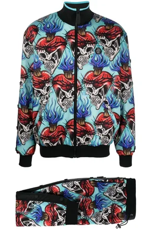 Philipp Plein Tuta sportiva con stampa grafica
