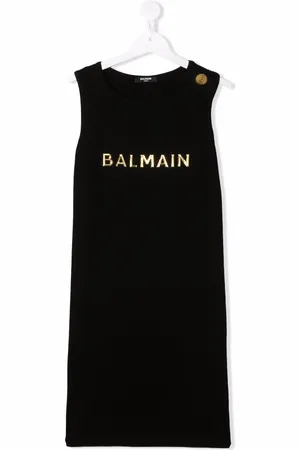 Balmain Abito smanicato con stampa