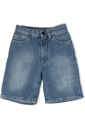 Palm Angels Shorts denim con stampa