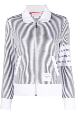 Thom Browne Giacca con zip e dettaglio a 4 righe