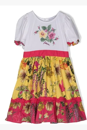 PATACHOU Abito a fiori con balze