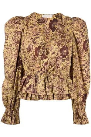 ULLA JOHNSON Blusa a fiori Ren