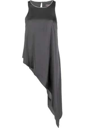 PESERICO SIGN Blusa smanicata con orlo asimmetrico
