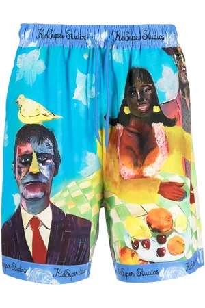 KIDSUPER STUDIOS Shorts con stampa grafica