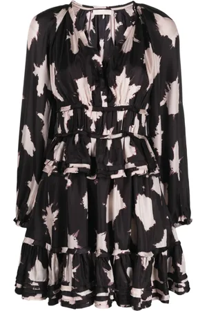 ULLA JOHNSON Abito corto Emery con fantasia tie-dye