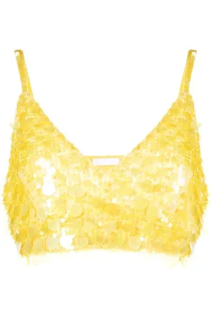 P.A.R.O.S.H. Top corto con scollo a V