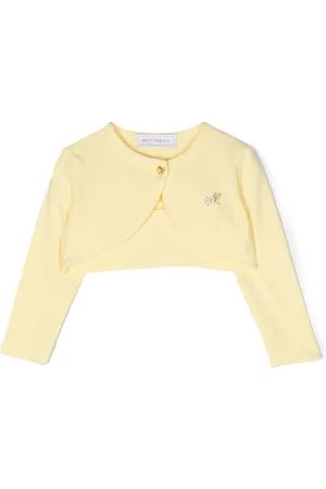 MONNALISA Cardigan crop con strass