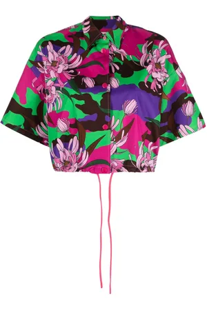 Moncler Camicia crop a fiori