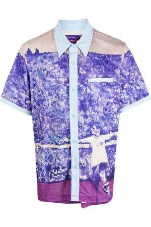 KIDSUPER STUDIOS Camicia a maniche corte con stampa grafica