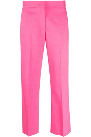 Msgm Pantaloni crop a vita alta