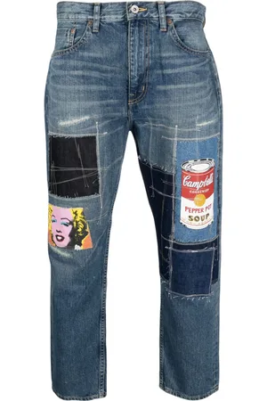 JUNYA WATANABE Jeans con dettaglio patchwork