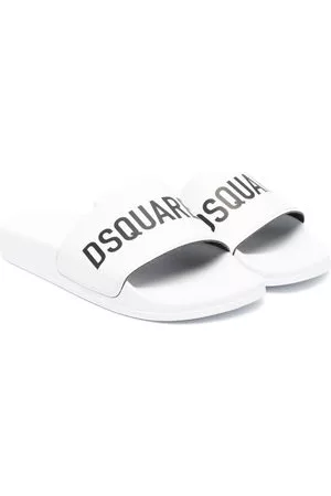 Dsquared2 Scarpe stringate e mocassini - Slippers con stampa - Bianco
